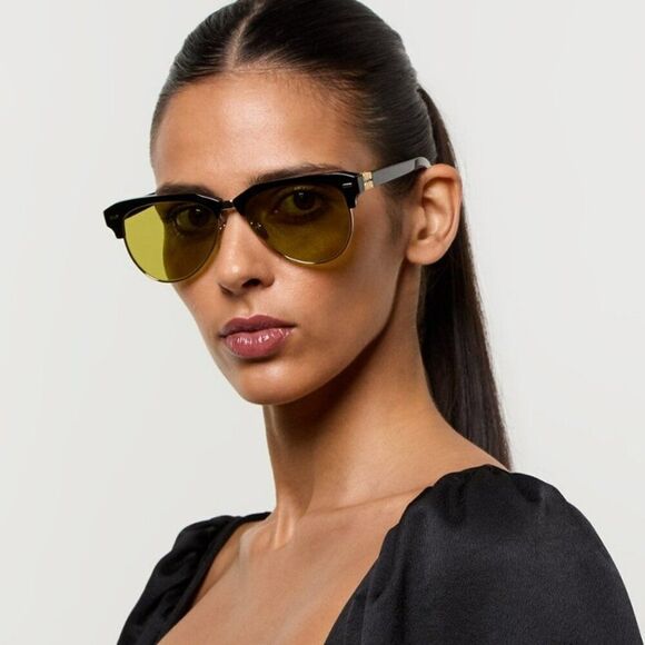 NEW Miu Miu MU09ZS 1AB07O Black Olive Green Browline Women Sunglasses 0MU 09ZS main image 10